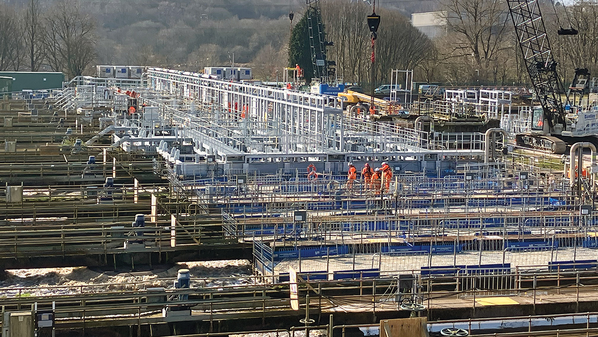 MABR steelwork under construction - Courtesy of MMB