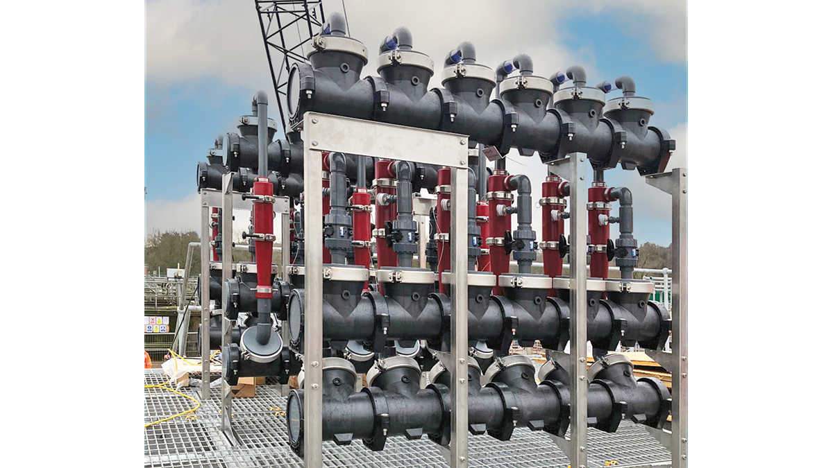 Hydrocyclone racks under construction - Courtesy of MMB