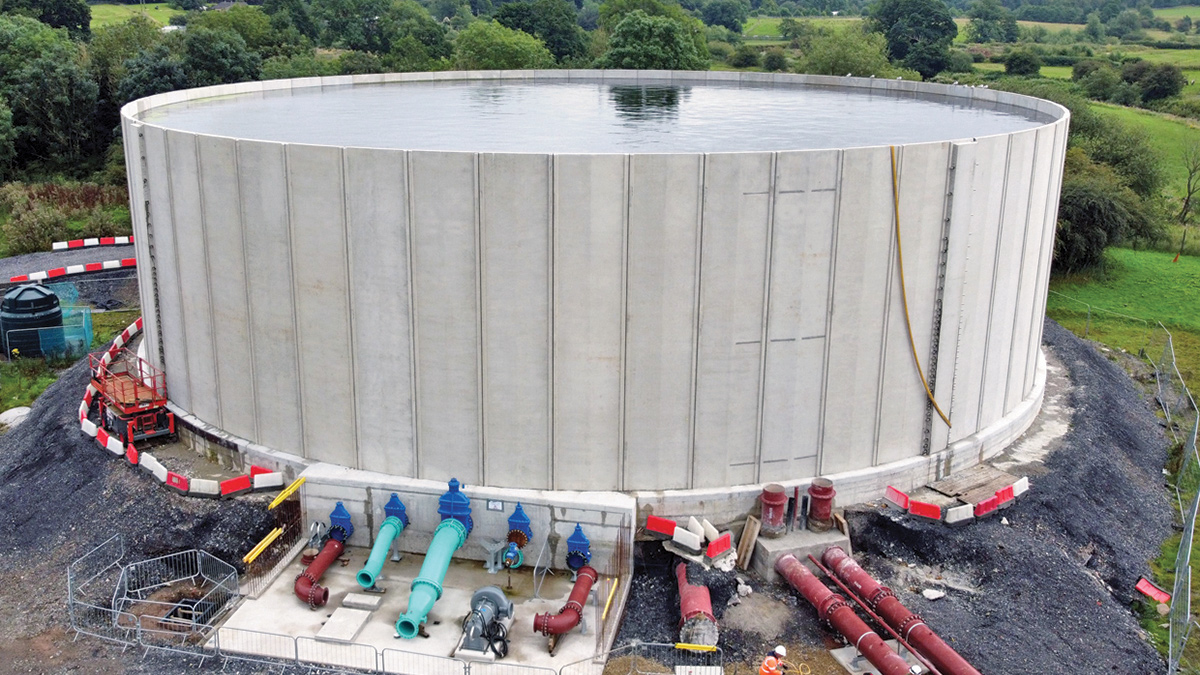 Detention tank water test - Courtesy of United Utilities