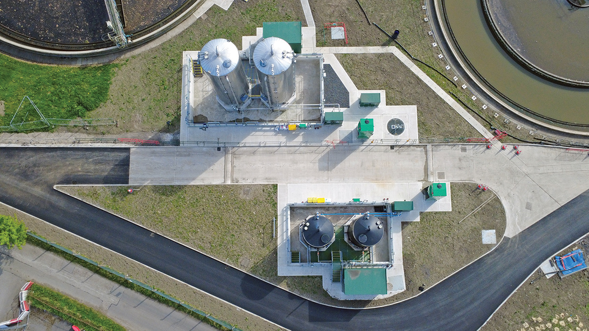 Chemical dosing area - Courtesy of United Utilities