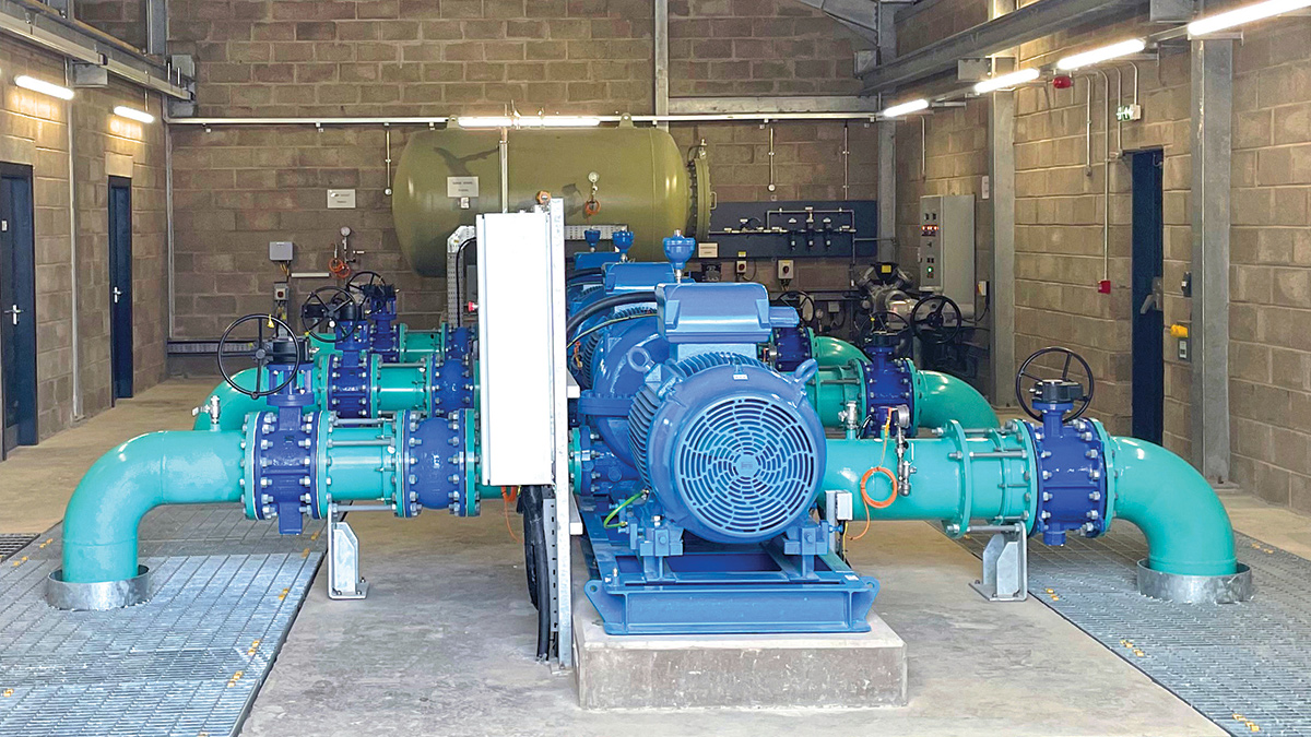 Inside the new Avish Pumping Station - Courtesy of DAWSON-WAM & NI Water