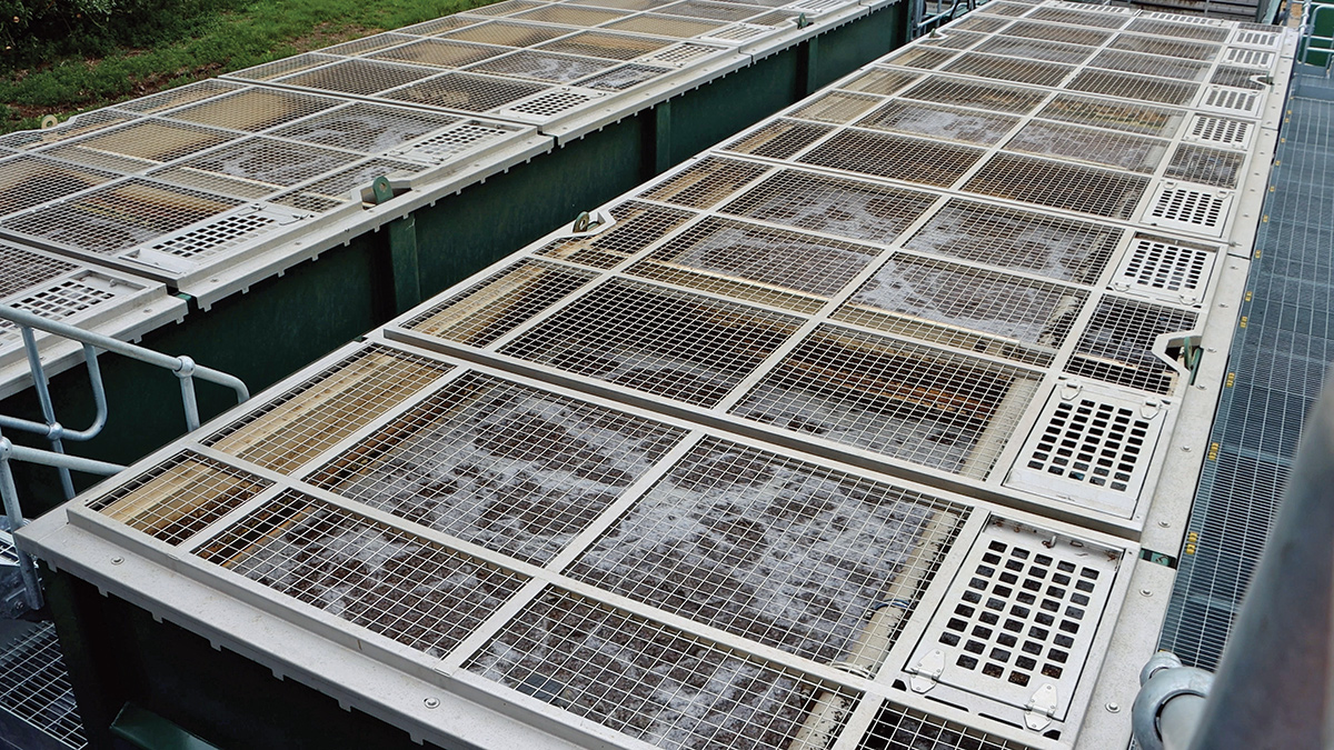 Newly installed MBBR tanks - Courtesy of @one Alliance