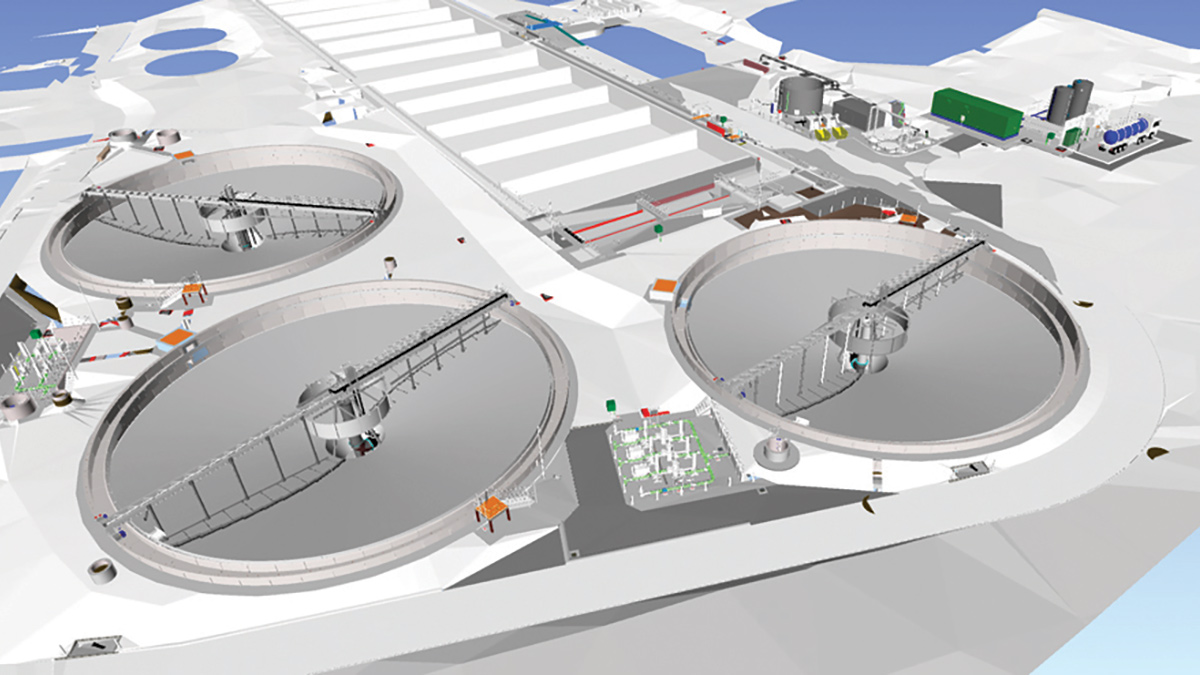 BIM model of Dewsbury PSTs - Courtesy of Barhale Enpure JV