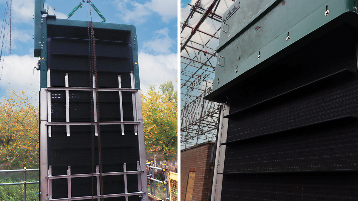 Hydrolox eel screen installation - Courtesy of Anglian Water’s @one Alliance