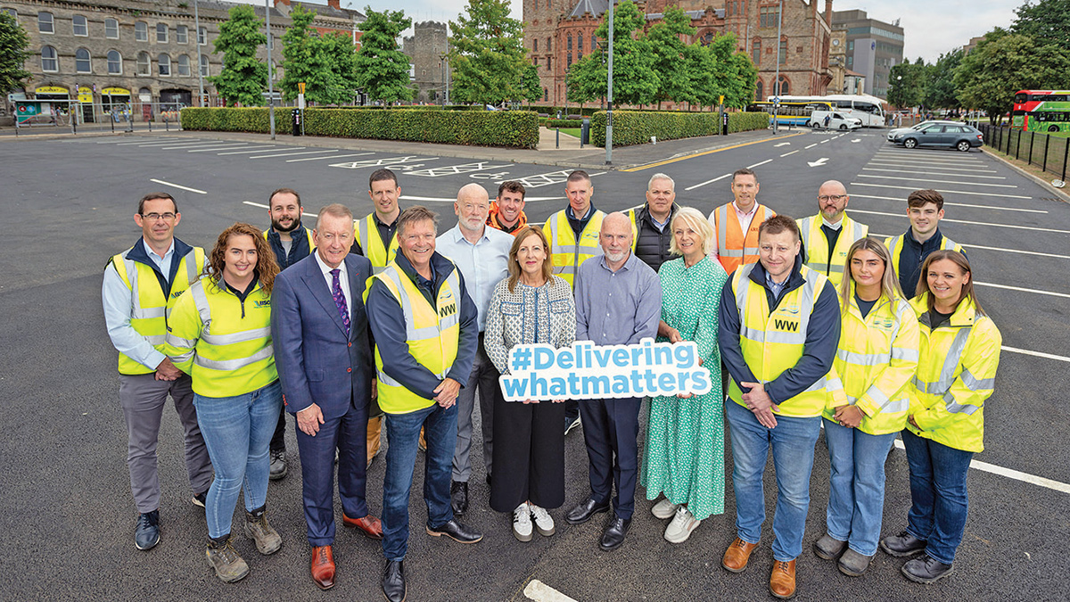 Foyle Street project team and local stakeholders - Courtesy of NI Water