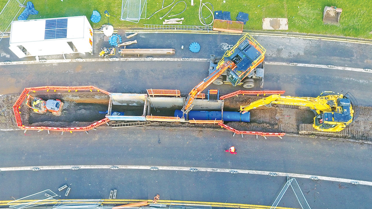 Pipe laying operations - Courtesy of CWA