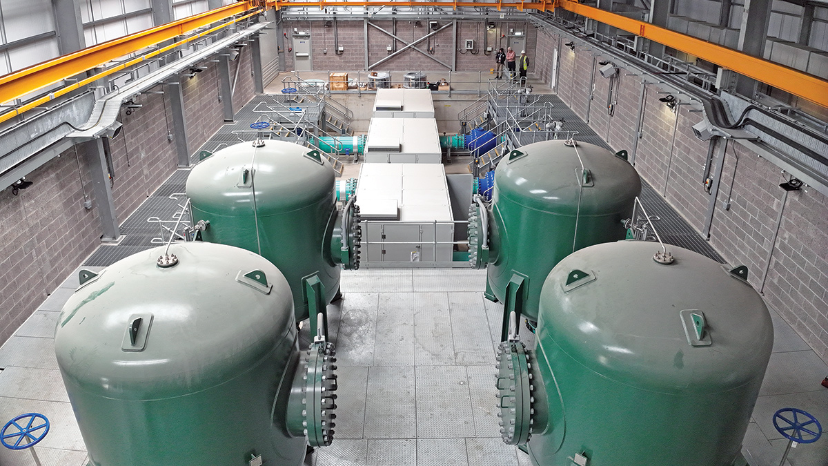 Inside the new pumping station - Courtesy of CWA