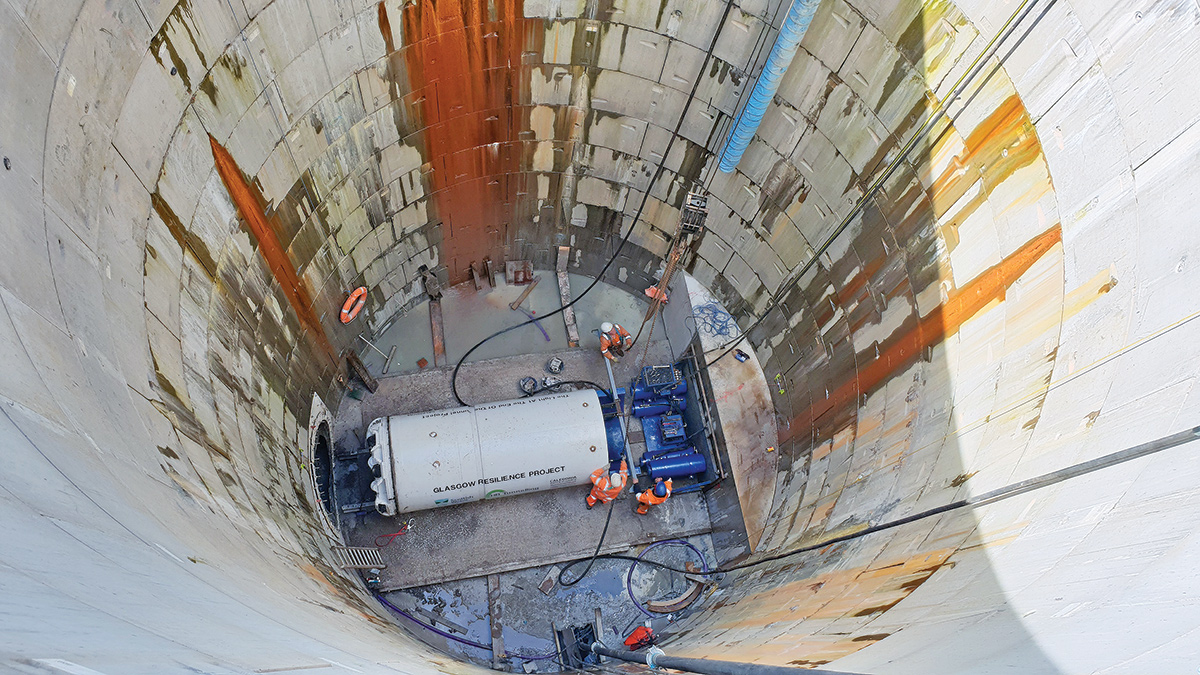 TBM in place prior to tunnel excavation - Courtesy of CWA