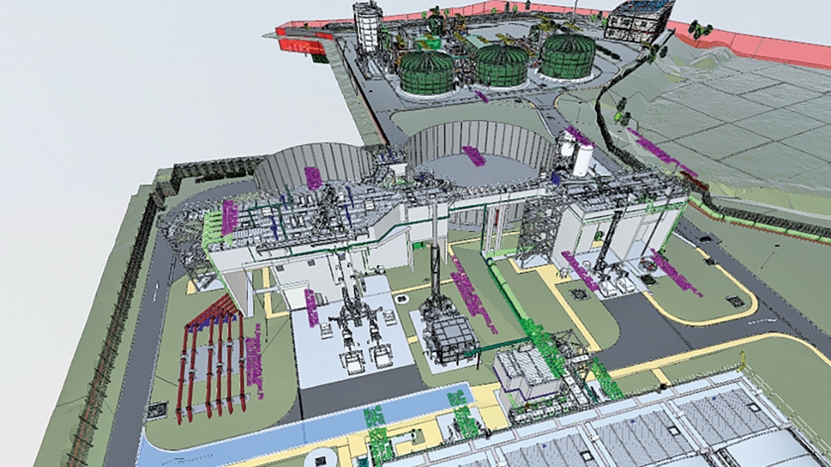 Figure 3: 3D design using a model hosted by Arcadis, image from Autodesk’s Navisworks viewer - BAM Enpure JV & Arcadis