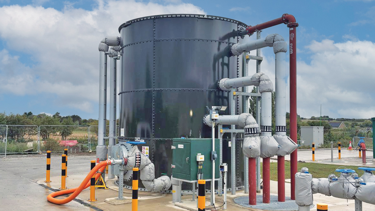 New sludge holding tank - Courtesy of MMB