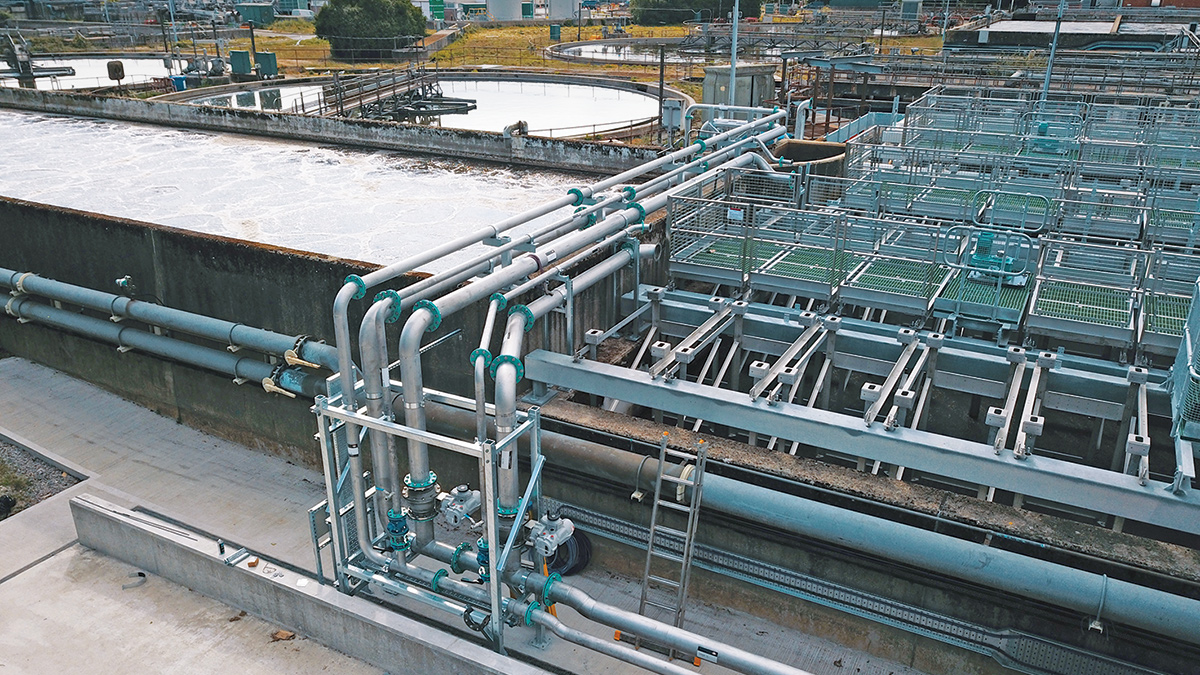 IFAS steelwork installation - Courtesy of Trant Engineering