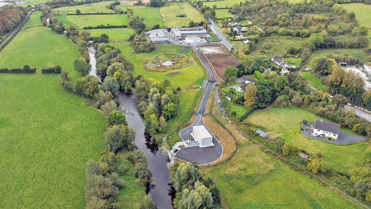 View of the completed works from the new intake works - Courtesy of Glanua