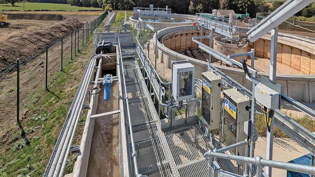 New flow measurement channel and chemical point of application area (August 2025) - Courtesy of MMB