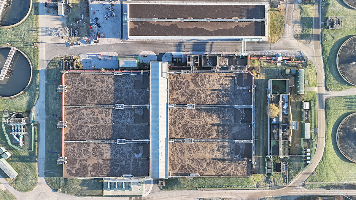 The new RAS anoxic tank (top) and ASP3 (bottom) - Courtesy of Emma Varley