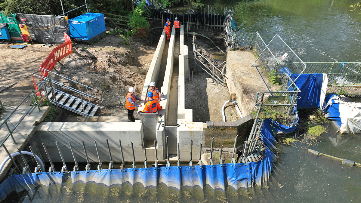 Completed concrete channels – Courtesy of Stonbury Ltd