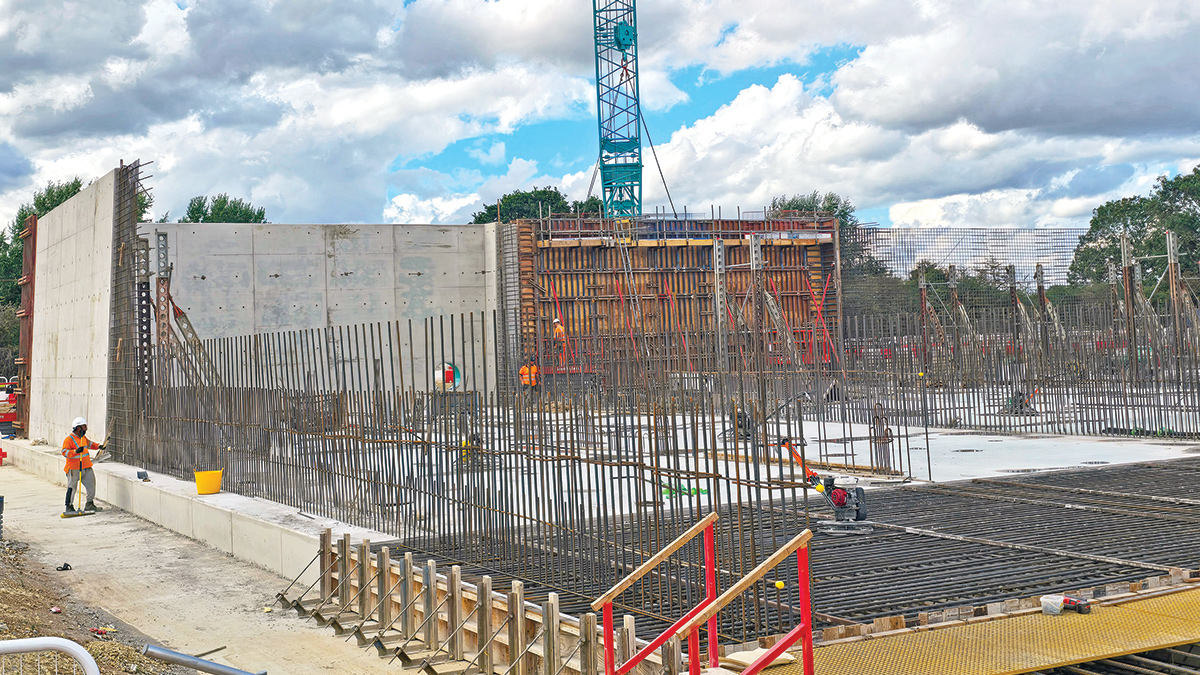 ASP construction (summer 2025) - Courtesy of Mott MacDonald Bentley