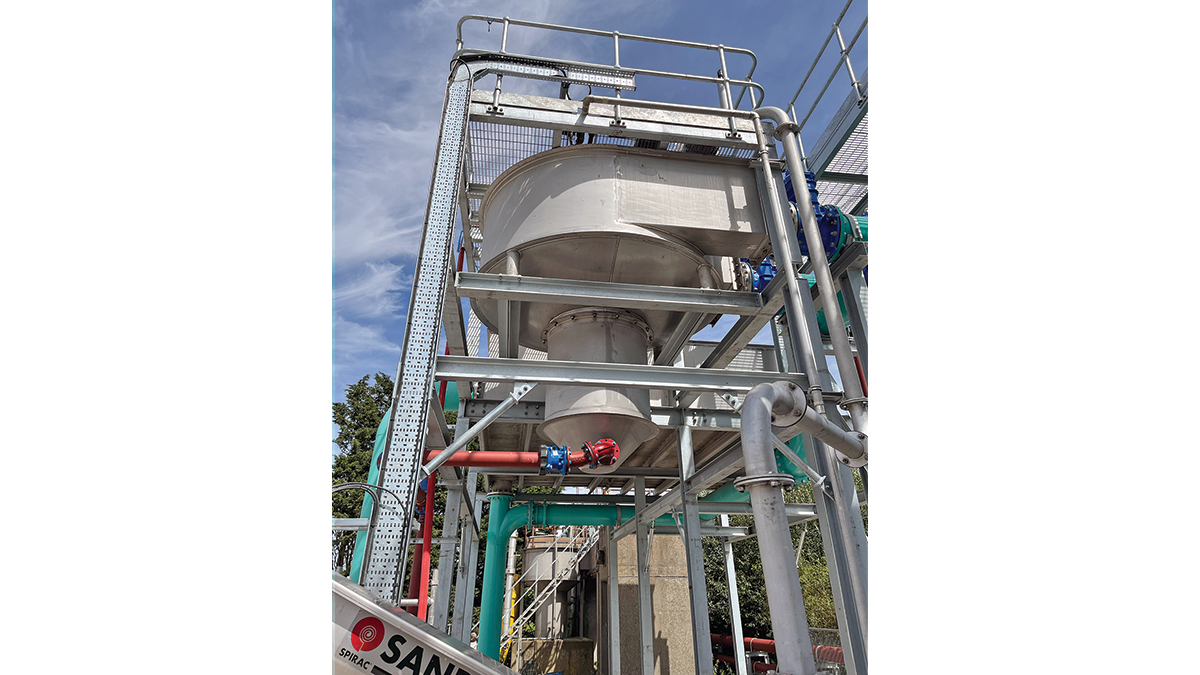 Vortex grit chamber from another site - Courtesy of SPIRAC Ltd