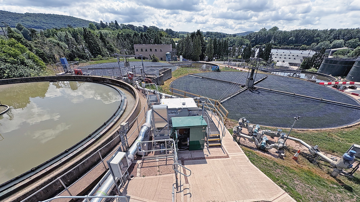 The new Salnes Filter and settlement tanks with Bio-Blok® 150 vertical flow media - Courtesy of MMB