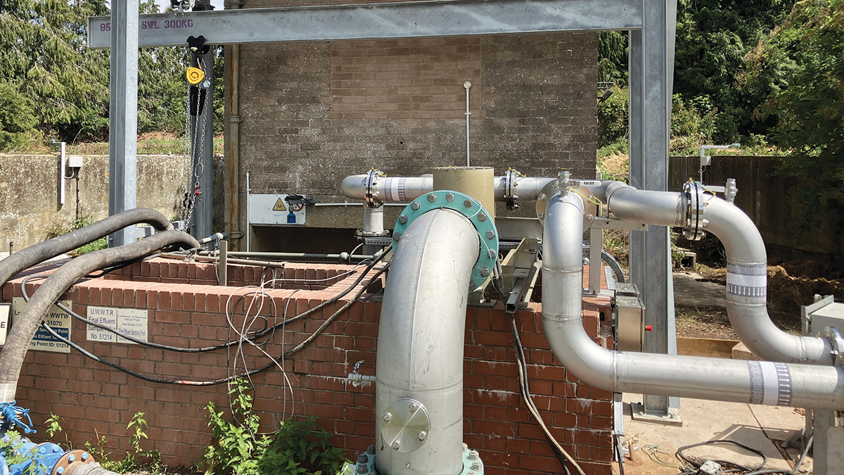 DfMA tertiary solids removal pumping station gantry – Courtesy of MMB