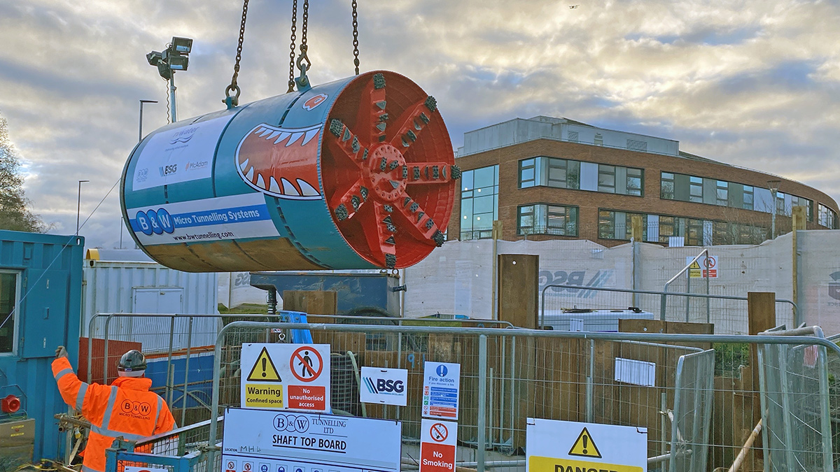 Unclemole TCP 1500 tunnel boring machine - Courtesy of BSG Civil Engineering Ltd