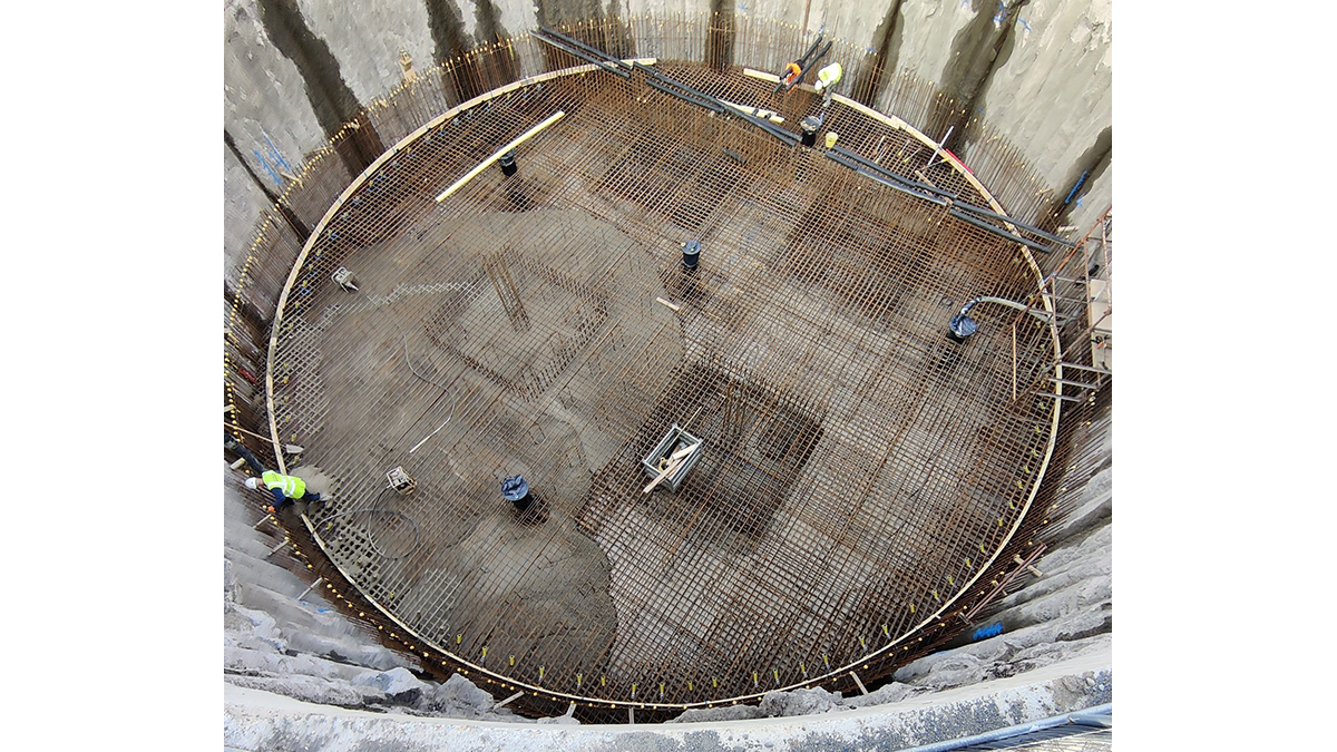 Pouring of 400m<sup>3</sup> base slab - Courtesy of BSG Civil Engineering