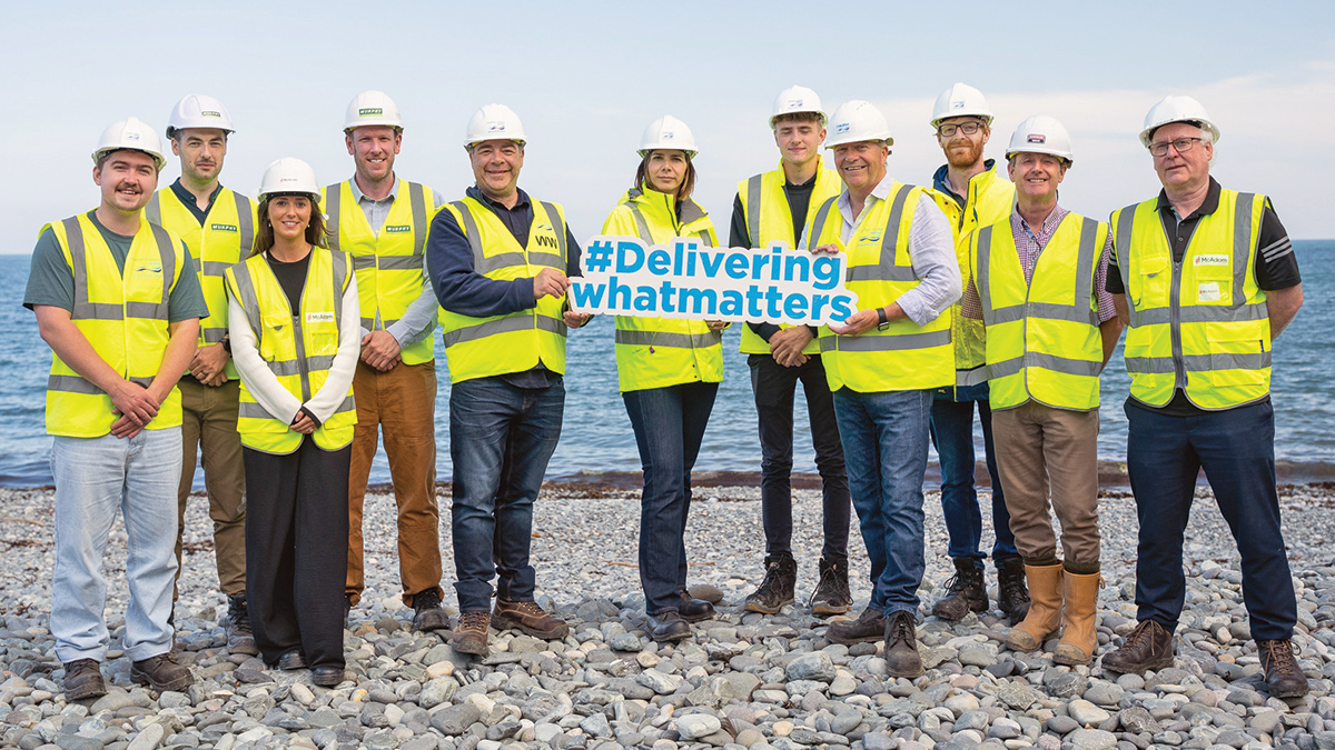 Newcastle WwTW project team - Courtesy of NI Water