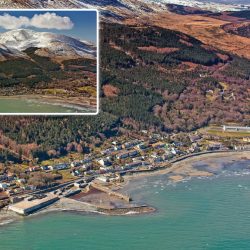Aerial view of Newcastle WwTW - Courtesy of NI Water