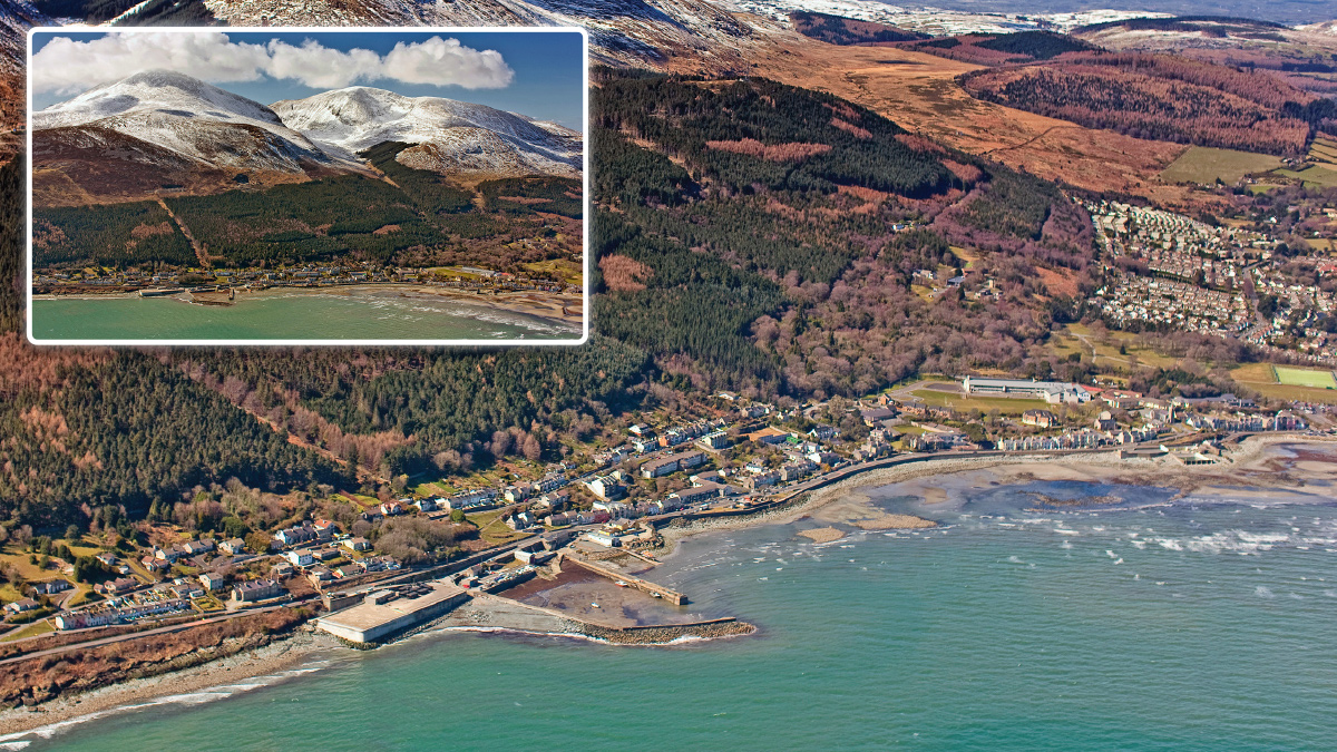 Aerial view of Newcastle WwTW - Courtesy of NI Water