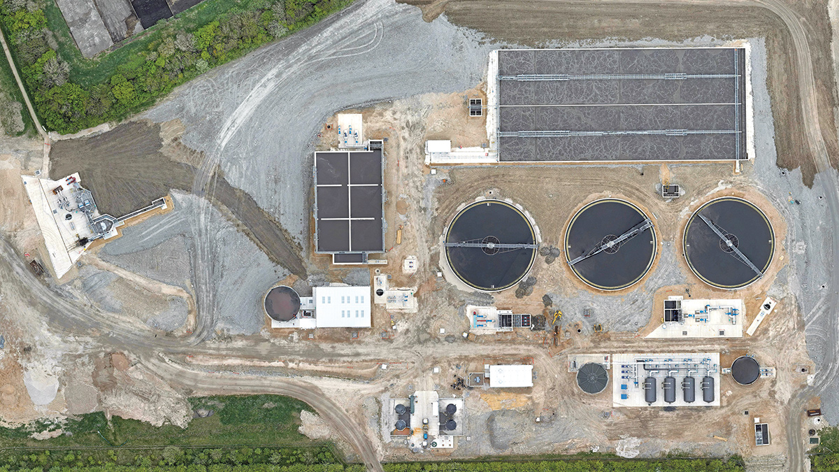 Newthorpe STW aerial view (July 2025) - Courtesy of Mott MacDonald Bentley