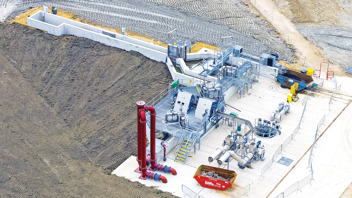 Heanor flows inlet works at Newthorpe STW - Courtesy of Mott MacDonald Bentley