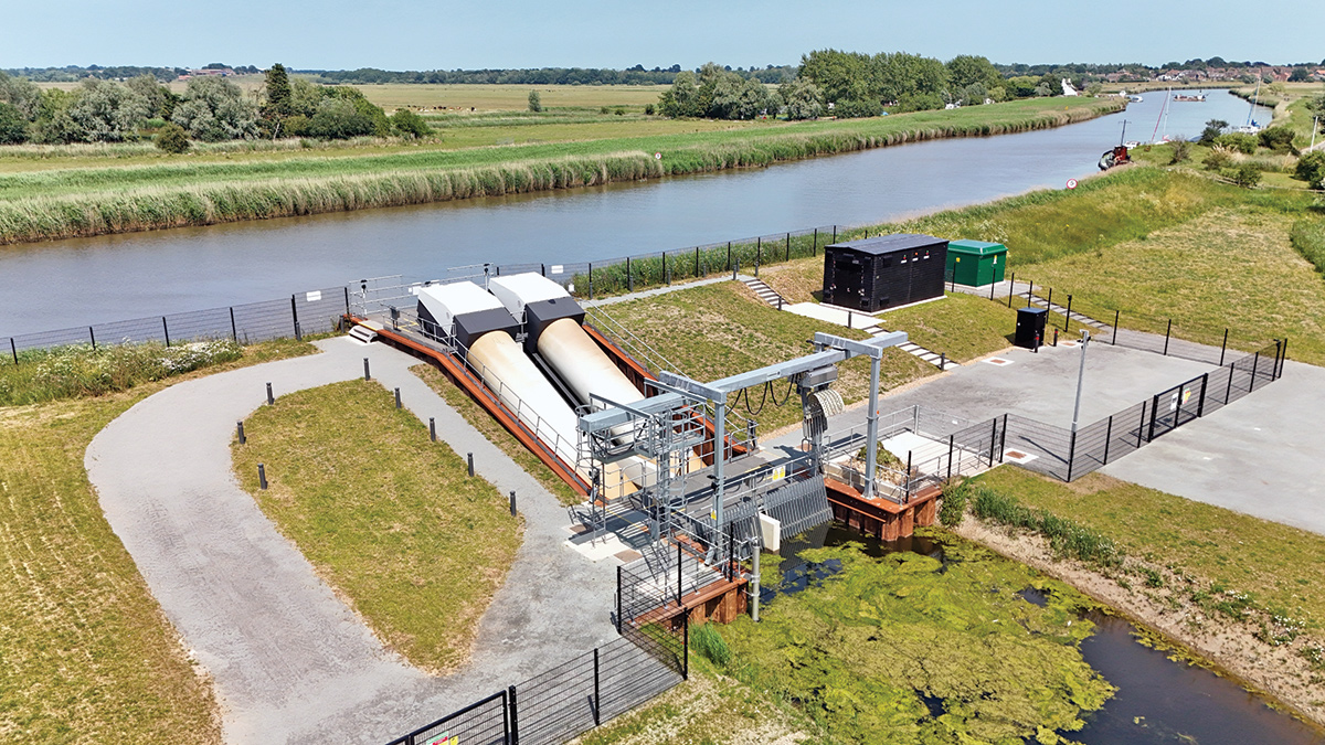Aerial view of Norton pumping station looking towards Reedham - Courtesy of Water Management Alliance