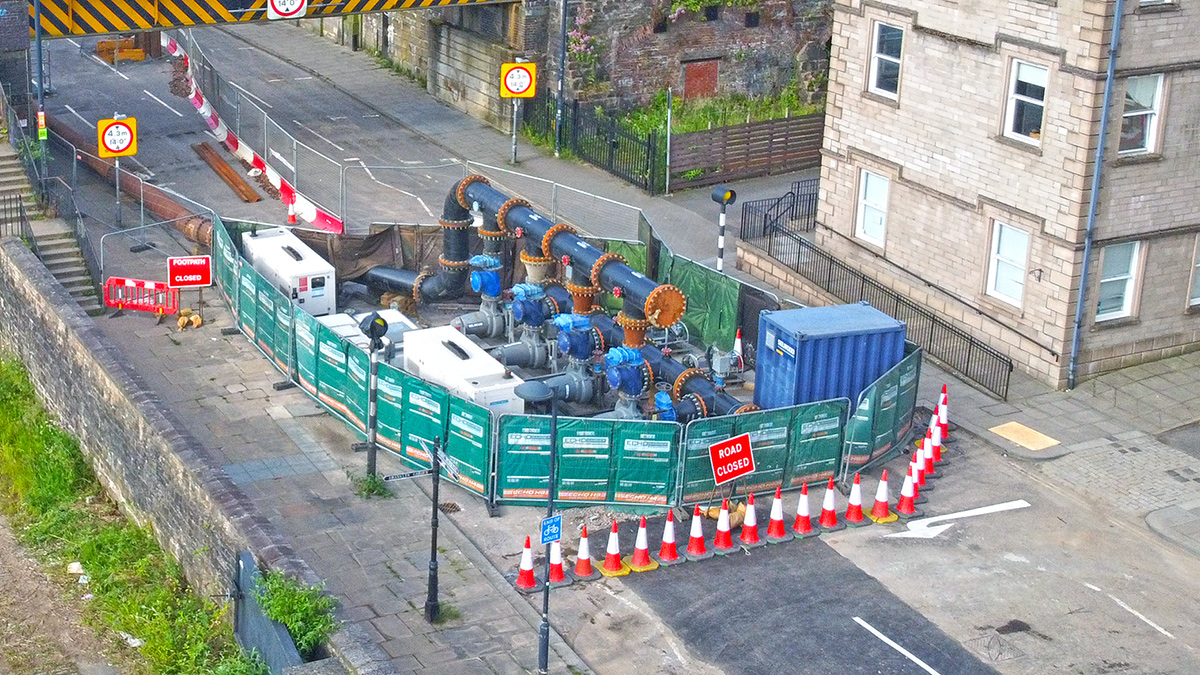 Overpumping set up - Courtesy of CWA