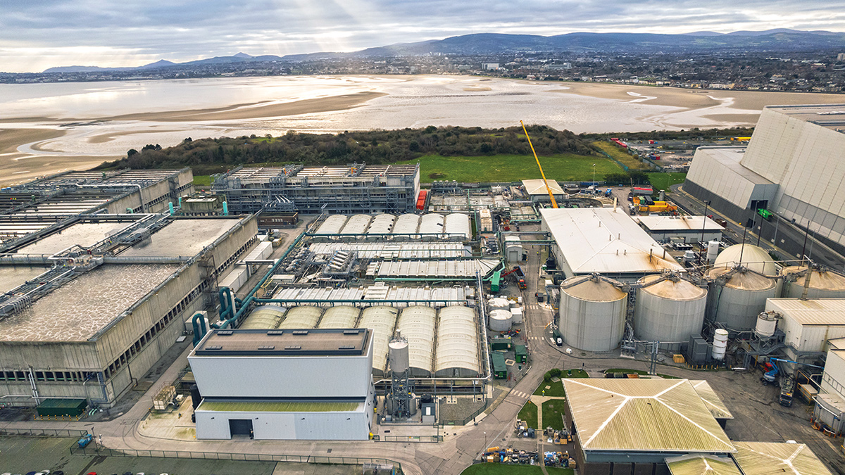 Ringsend WwTP sludge plant - Courtesy of Murphy