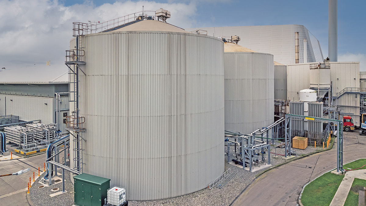 Anaerobic digesters - Courtesy of Murphy