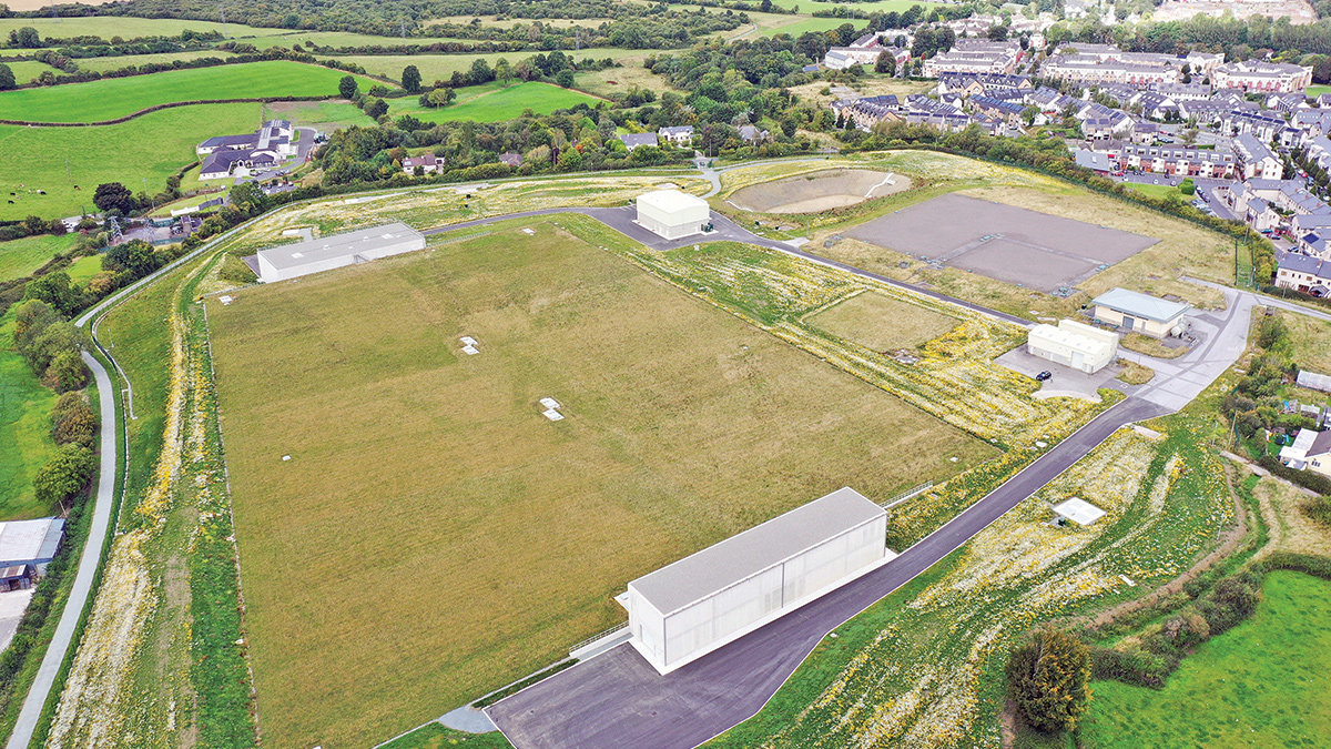 Aerial view of the completed Saggart Reservoir - Courtesy of Coffey