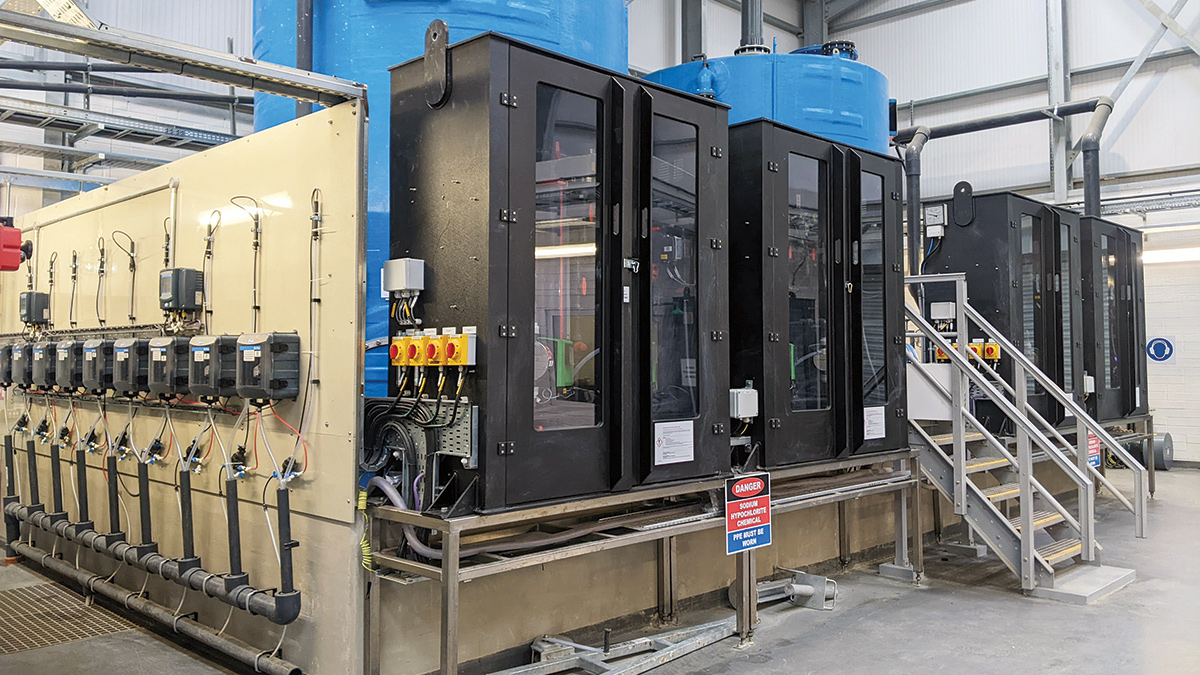 On-site electro-chlorination (OSEC) facility at Saggart Reservoir - Courtesy of Coffey