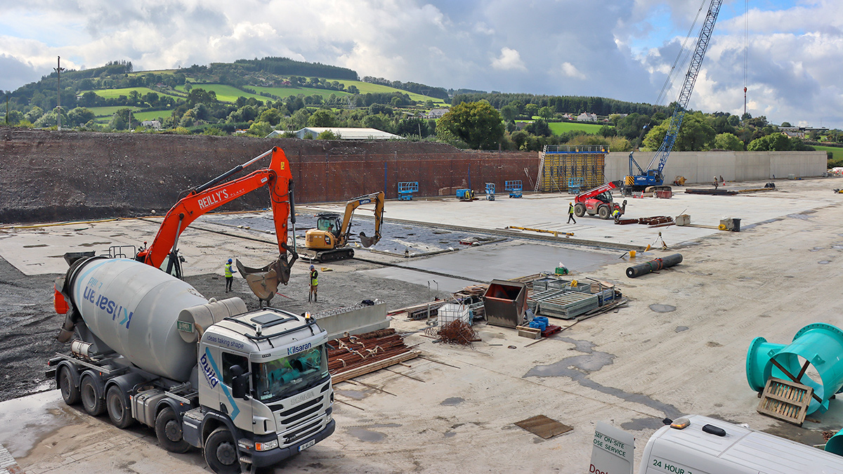 Work in progress at Saggart Reservoir - Courtesy of Coffey