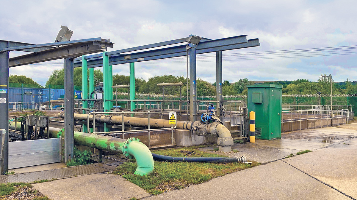 Raw water lagoon - Courtesy of Trant Engineering