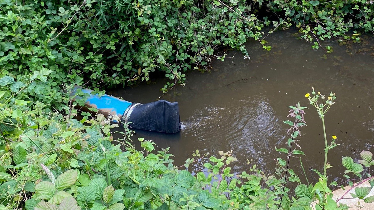 One of the duckbill non-return valves - Courtesy of Trant Engineering