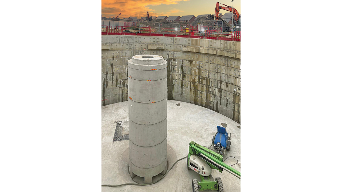 VacFlush™ system installation - Courtesy of Active Tunnelling Ltd