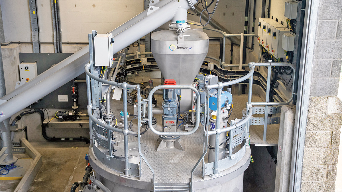 Soda ash mix tank A & B - Courtesy of NI Water