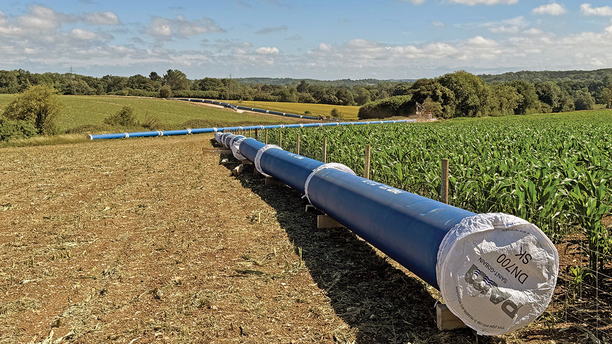 Otterbourne to Yew Hill DN700 pipework - Courtesy of Bartlett Contractors Ltd