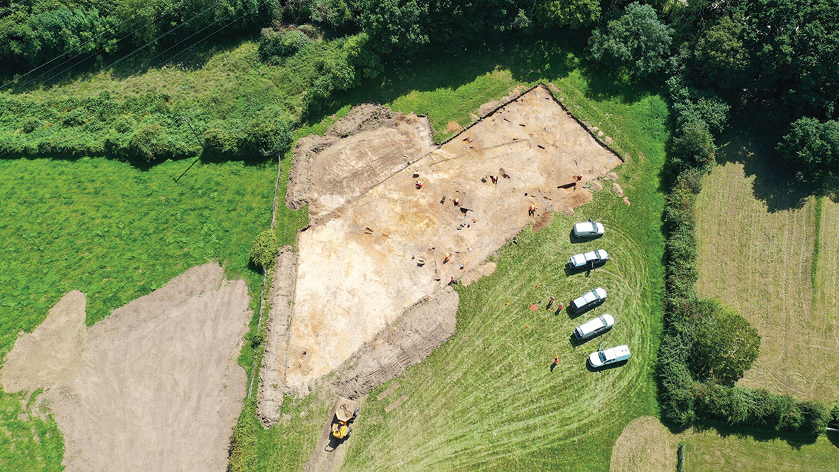 Archaeological strip map and sample investigation - Courtesy of Southern Water