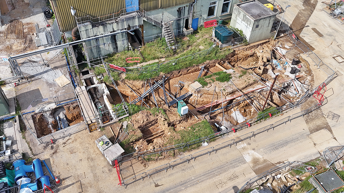 Underground services affecting inter-process connections - Courtesy of Galliford Try