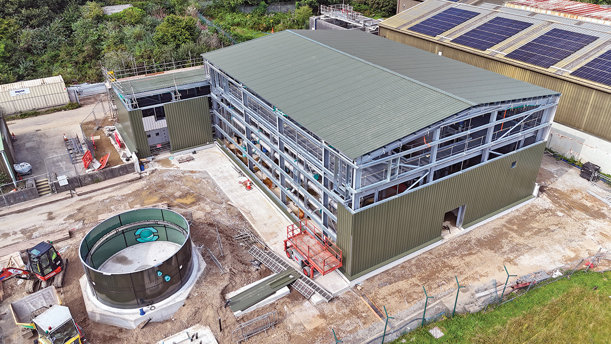 Cladding of the new steel frame building - Courtesy of Galliford Try