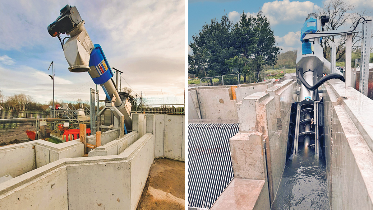 Inlet screens installation - Courtesy of DLJ Water Ltd