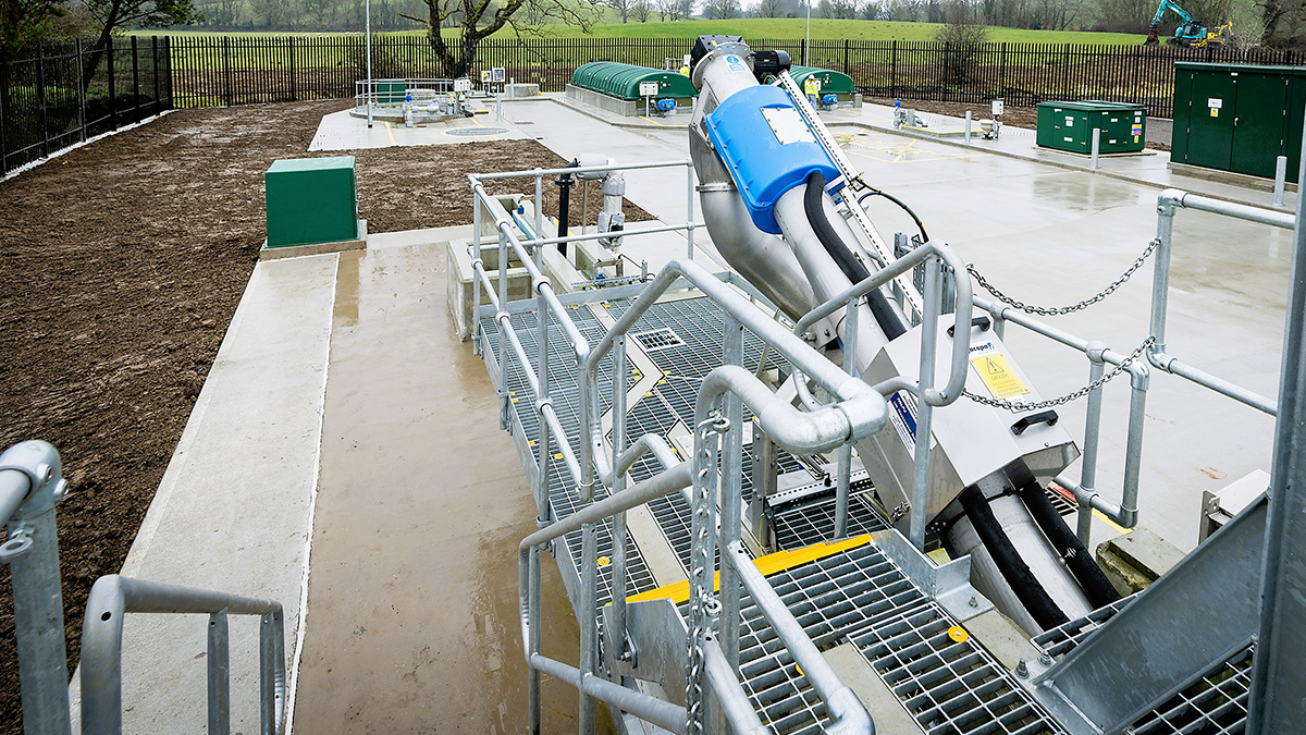 Completed inlet works - Courtesy of NI Water