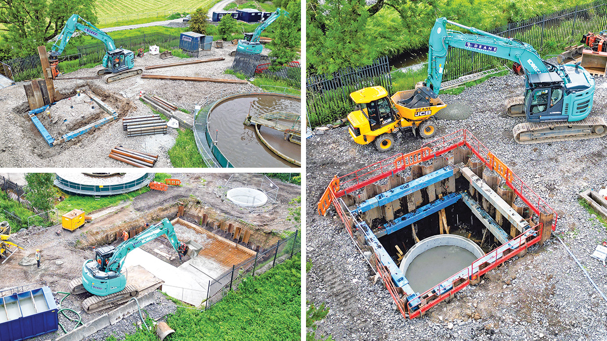 Construction of the storm tank - Courtesy of DLJ Water Ltd