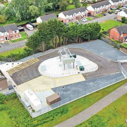 Bird’s eye view of completed Upper Crescent WwPS – courtesy of GRAHAM