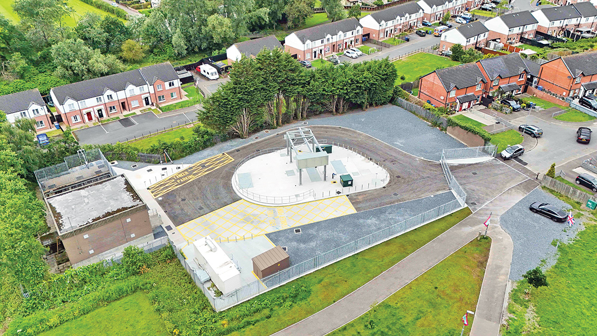 Bird’s eye view of completed Upper Crescent WwPS – courtesy of GRAHAM